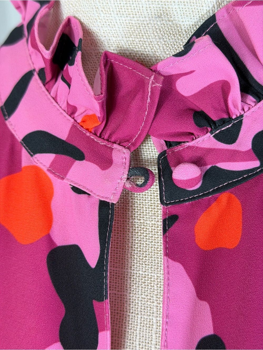 Tuckernuck Crosby by Mollie Burch Delphine Expressive Floral Ruffle Neck Dress - Picture 9 of 10